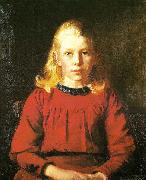 Michael Ancher, helga i rod kjole